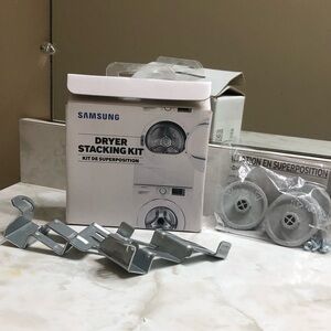 Samsung Dryer Stacking Kit - Silver and White